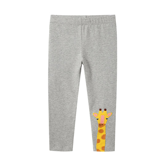Mädchen Leggings mit niedlicher Giraffenapplikation EB