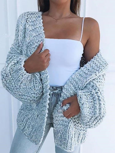 EB | Chunky Strickcardigan Weich und Warm Trendiger Komfort