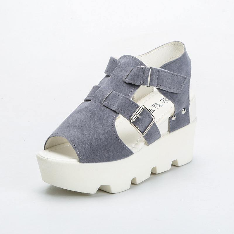 Damen Wedge-Sandalen mit verstellbaren Riemen und rutschfester Sohle EB