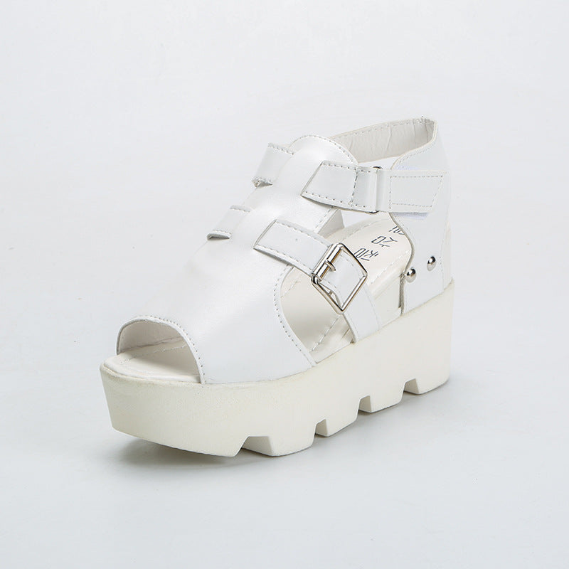 Damen Wedge-Sandalen mit verstellbaren Riemen und rutschfester Sohle EB