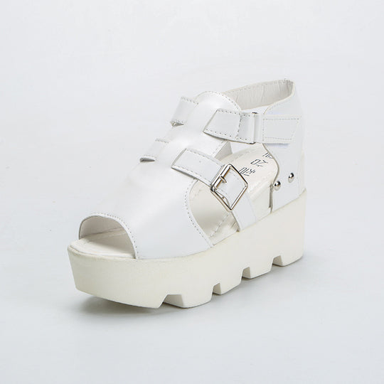 Damen Wedge-Sandalen mit verstellbaren Riemen und rutschfester Sohle EB