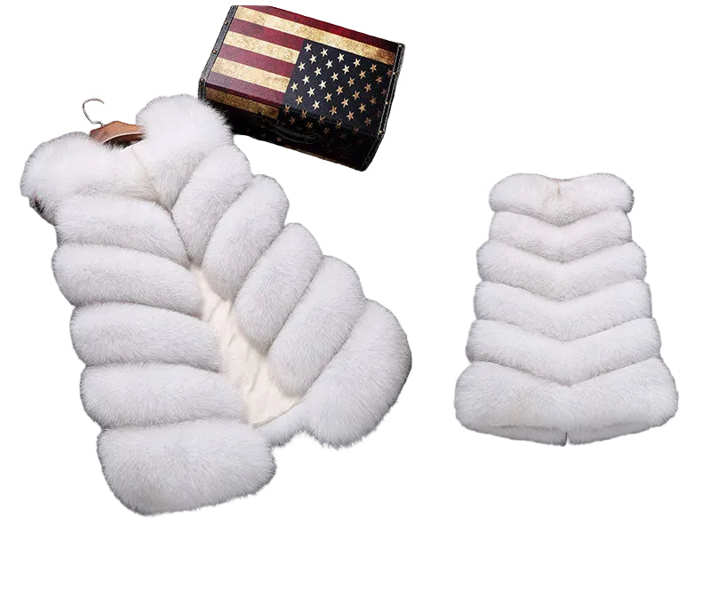 Damen Flauscheige Weste mit elegantem Schnitt EB