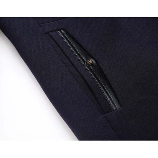 EB | Herren Slim Fit Woll Wintermantel