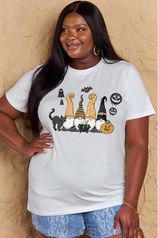 Heidi-Mode | Simply Love Große Halloween-Themen Grafik Baumwoll-T-Shirt