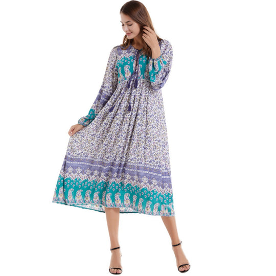 EB | Kleid mit böhmischem Print