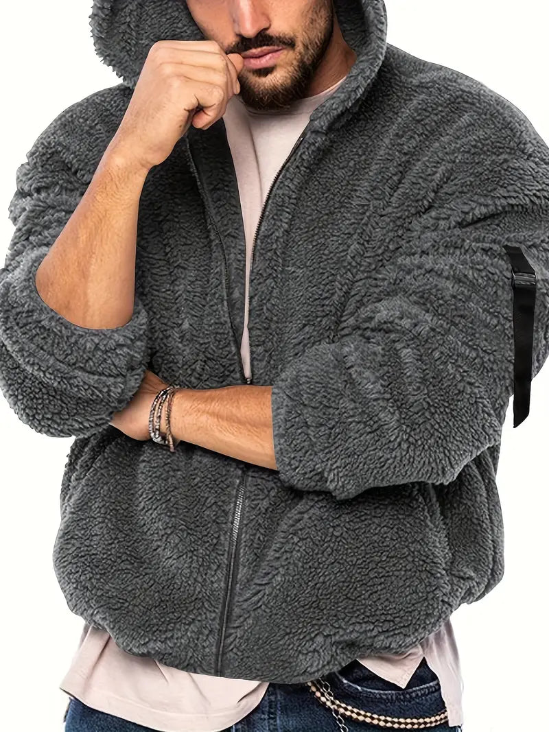 EB Teddyjacke mit Reißverschluss für Männer