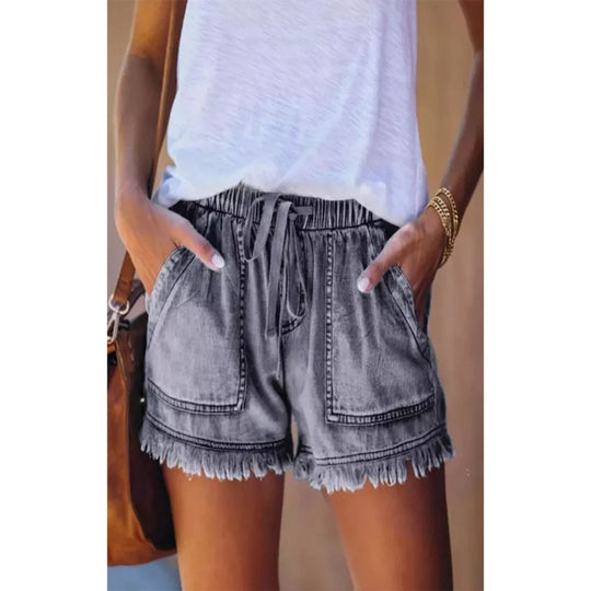 EB | Denim-Shorts mit hoher Taille