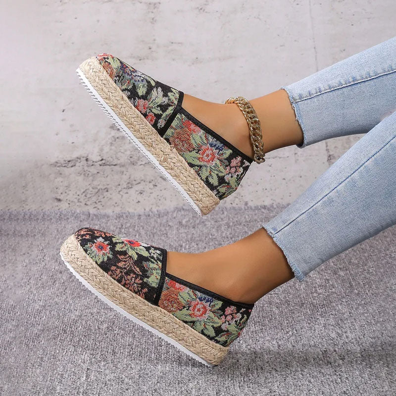 Vintage Plattform Slip-On Schuhe EB