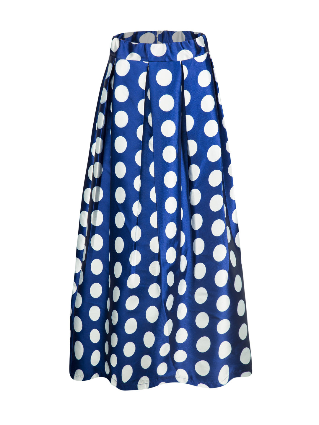 Damen Tellerrock mit großflächigem Polka-Dot-Muster EB