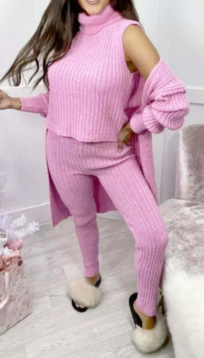 EB | 3-Teiliges Strick-Loungewear