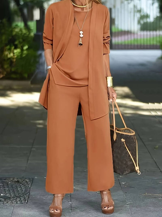 EB | Dreiteiliges Set – Oberteil & Hose für Damen