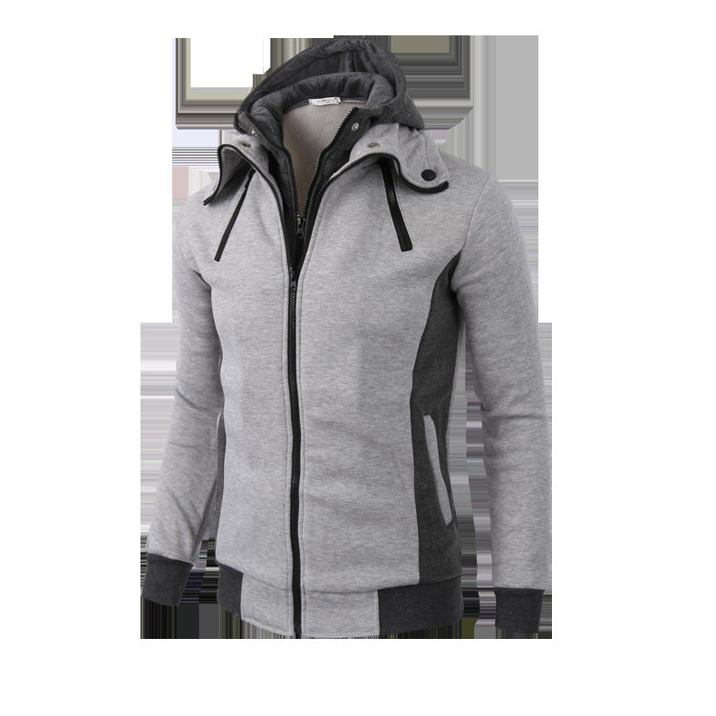 Herren Sportjacke mit abnehmbarer Kapuze und praktischen Taschen EB
