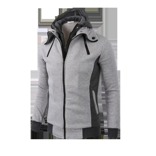 Herren Sportjacke mit abnehmbarer Kapuze und praktischen Taschen EB