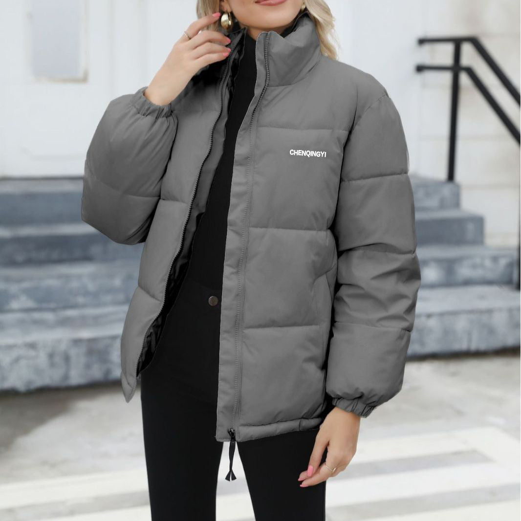 EB | Winddichte Baumwoll-Pufferjacke mit Rollkragen