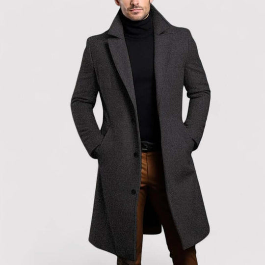 EB | Herren Langer Winter Wollmantel