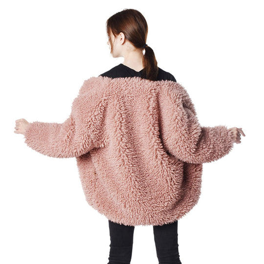 Damen Flauschige Teddyjacke EB