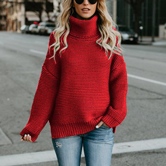 Damen kuscheliger Rollkragenpullover EB
