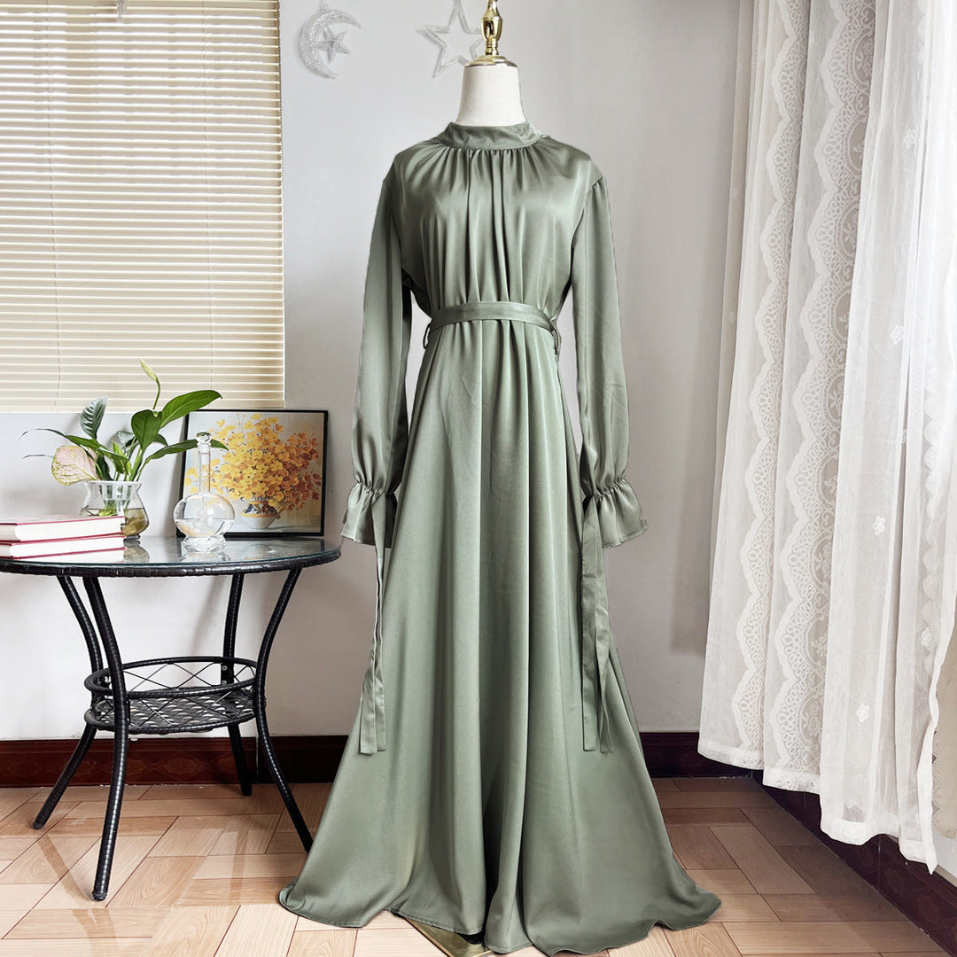 EB | Elegant Satin Gebundenes Kleid