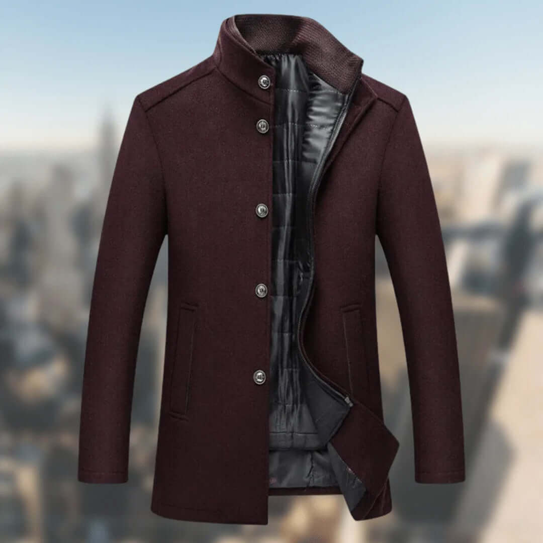 EB | Herren Warmer Wintermantel mit Stehkragen