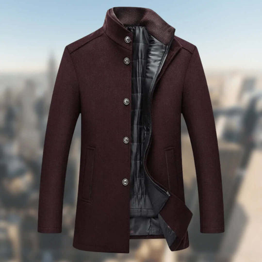 EB | Herren Warmer Wintermantel mit Stehkragen