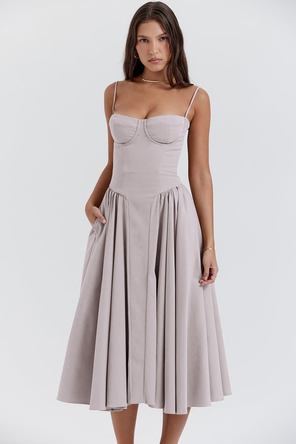 EB | Midikleid In Korsettform