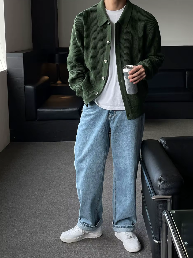 EB | Der Slim - Fit - Cardigan Im Streetwear - Look für Moderne Männer