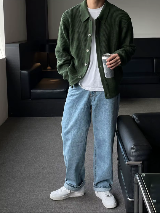 EB | Der Slim - Fit - Cardigan Im Streetwear - Look für Moderne Männer
