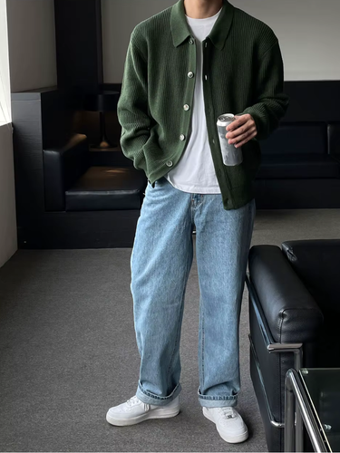 EB | Der Slim - Fit - Cardigan Im Streetwear - Look für Moderne Männer