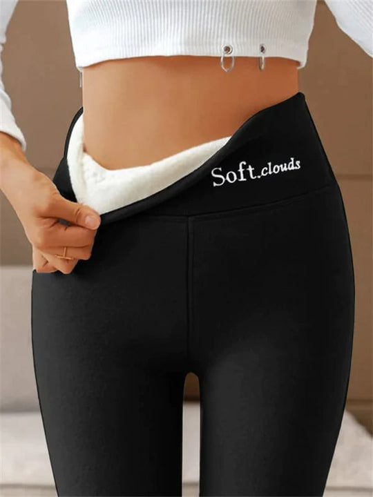EB | Damen Winterhose Fleece - Warme Leggings mit Formungseffekt