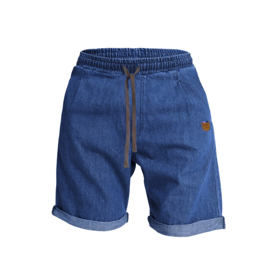EB | Kurze Hose aus schwerem gewaschenem Baumwolldenim
