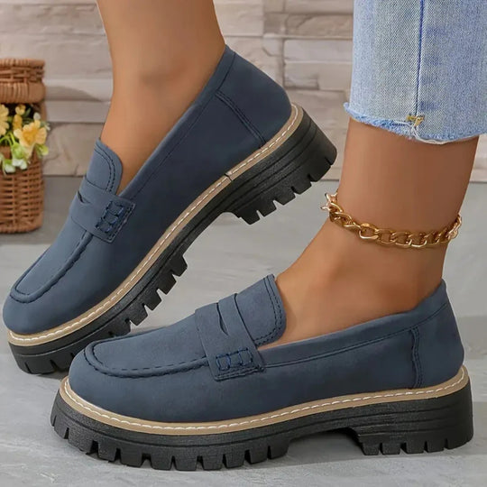 EB | Britischen Stil Frauen Schuhe dicke Ferse dicke Sohle