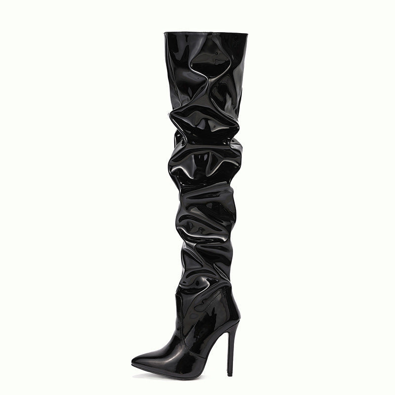 EB | Kniehohe Lange Stiefel für Frauen mit Super Hohem Absatz für Partys