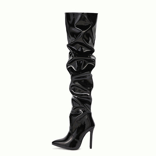 EB | Kniehohe Lange Stiefel für Frauen mit Super Hohem Absatz für Partys