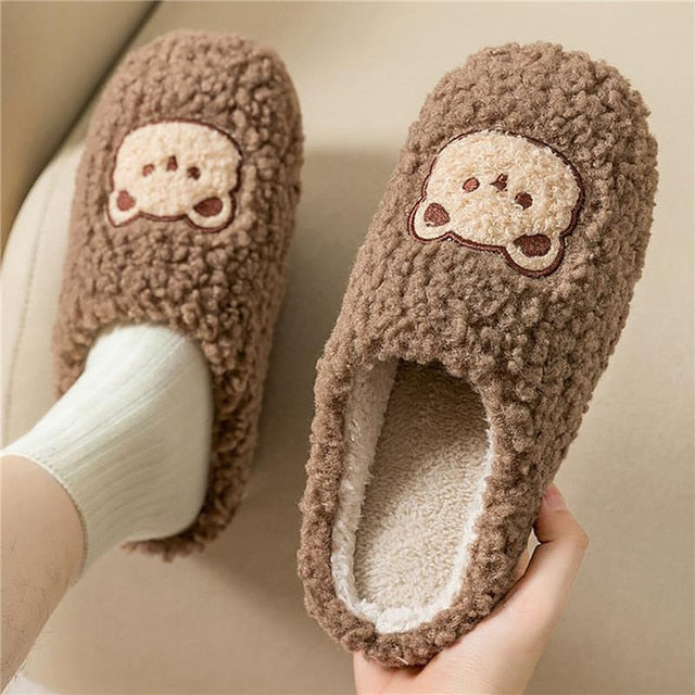 EB | Bequeme Damen Hausschuhe mit Tiermuster