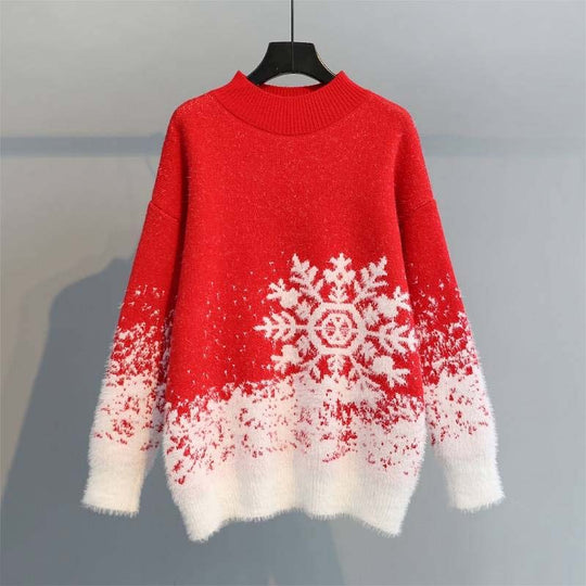 EB | Festlicher Weihnachtlicher Strickpullover Für Damen