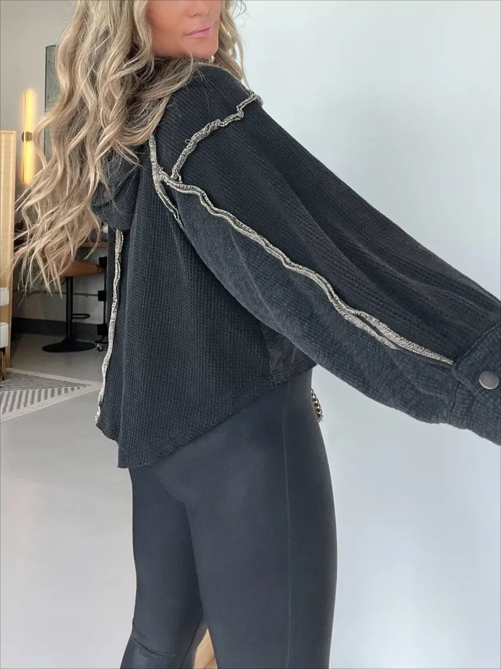 EB | Pullover mit Unregelmäßigem Saum für Herbst und Winter