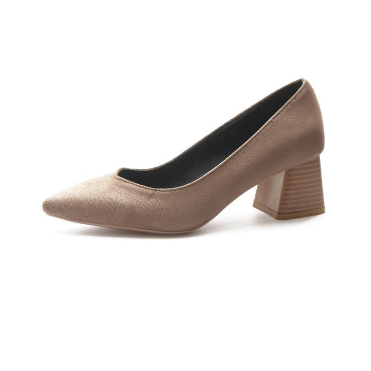 Damen elegante Pumps mit voluminösem Flausche-Akzent EB