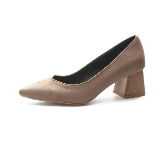 Damen elegante Pumps mit voluminösem Flausche-Akzent EB