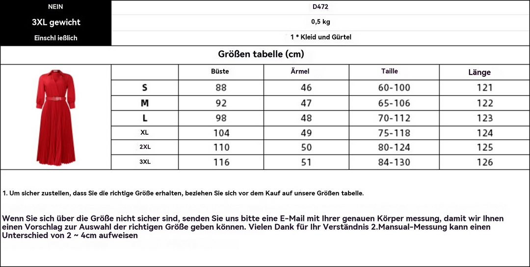 EB | Women 's solide Farbe große Größe Kleid