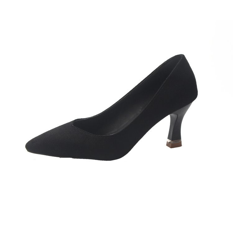 Damen elegante Pumps mit schickem Blockabsatz EB