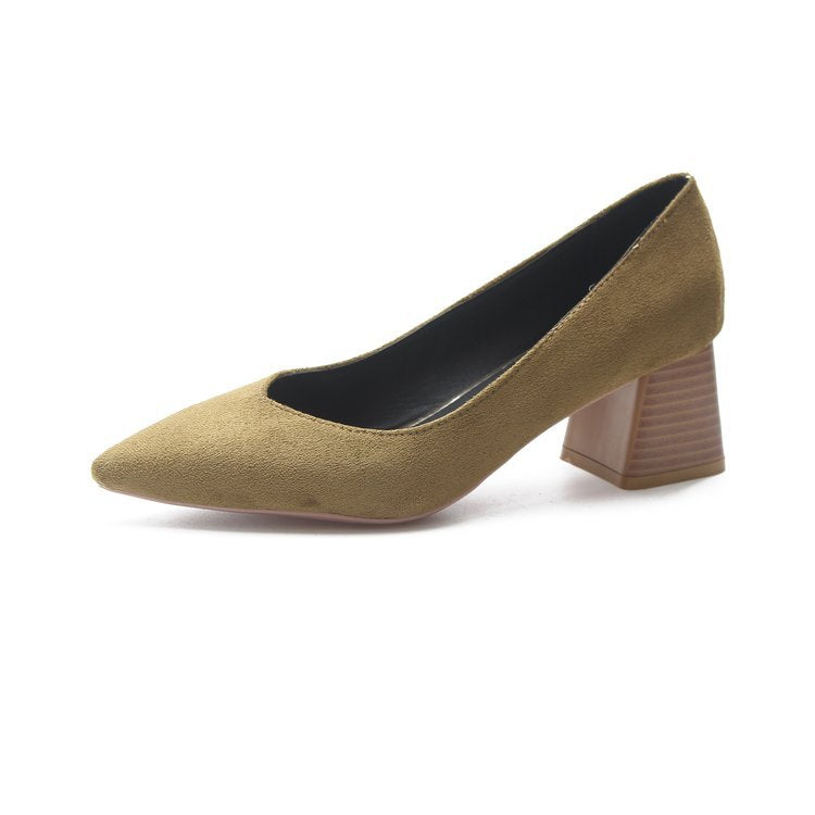 Damen elegante Pumps mit voluminösem Flausche-Akzent EB