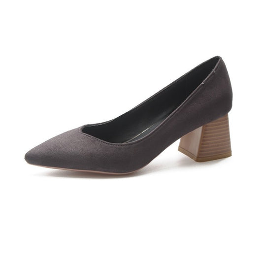 Damen elegante Pumps mit voluminösem Flausche-Akzent EB