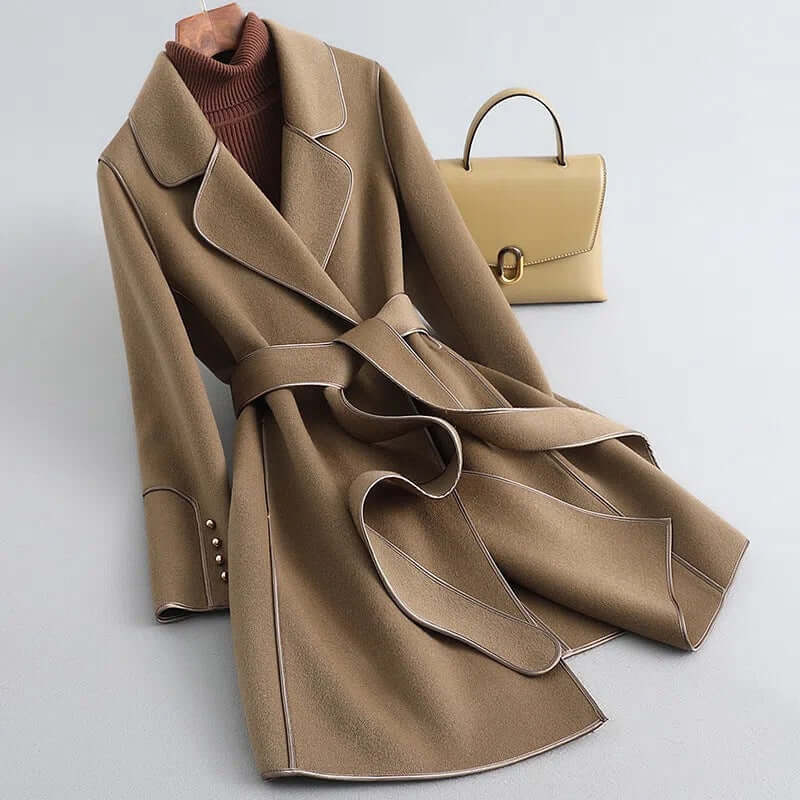 EB | Damen Lange Winter Wollmantel