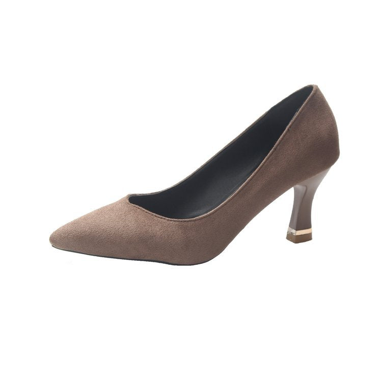 Damen elegante Pumps mit schickem Blockabsatz EB