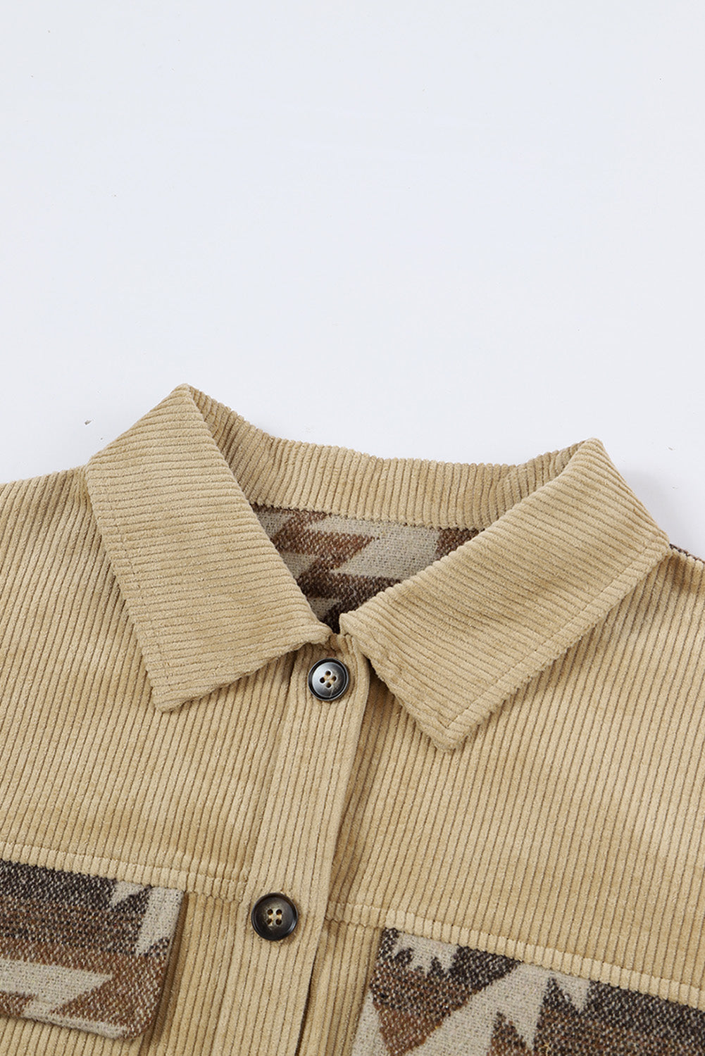 EB | Aztek-muster Shirtjacke Baumwolle Komfort und Stil