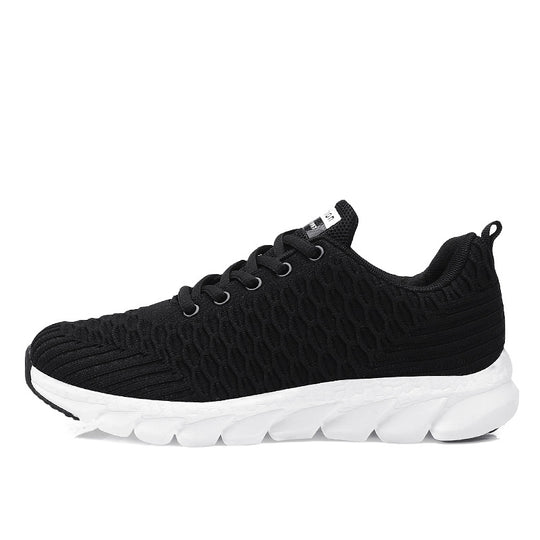Damen Sportliche Stricksneaker mit atmungsaktiver Textur und rutschfester Sohle EB