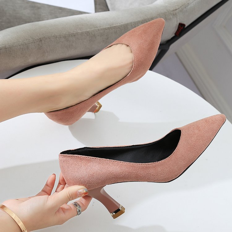Damen elegante Pumps mit schickem Blockabsatz EB