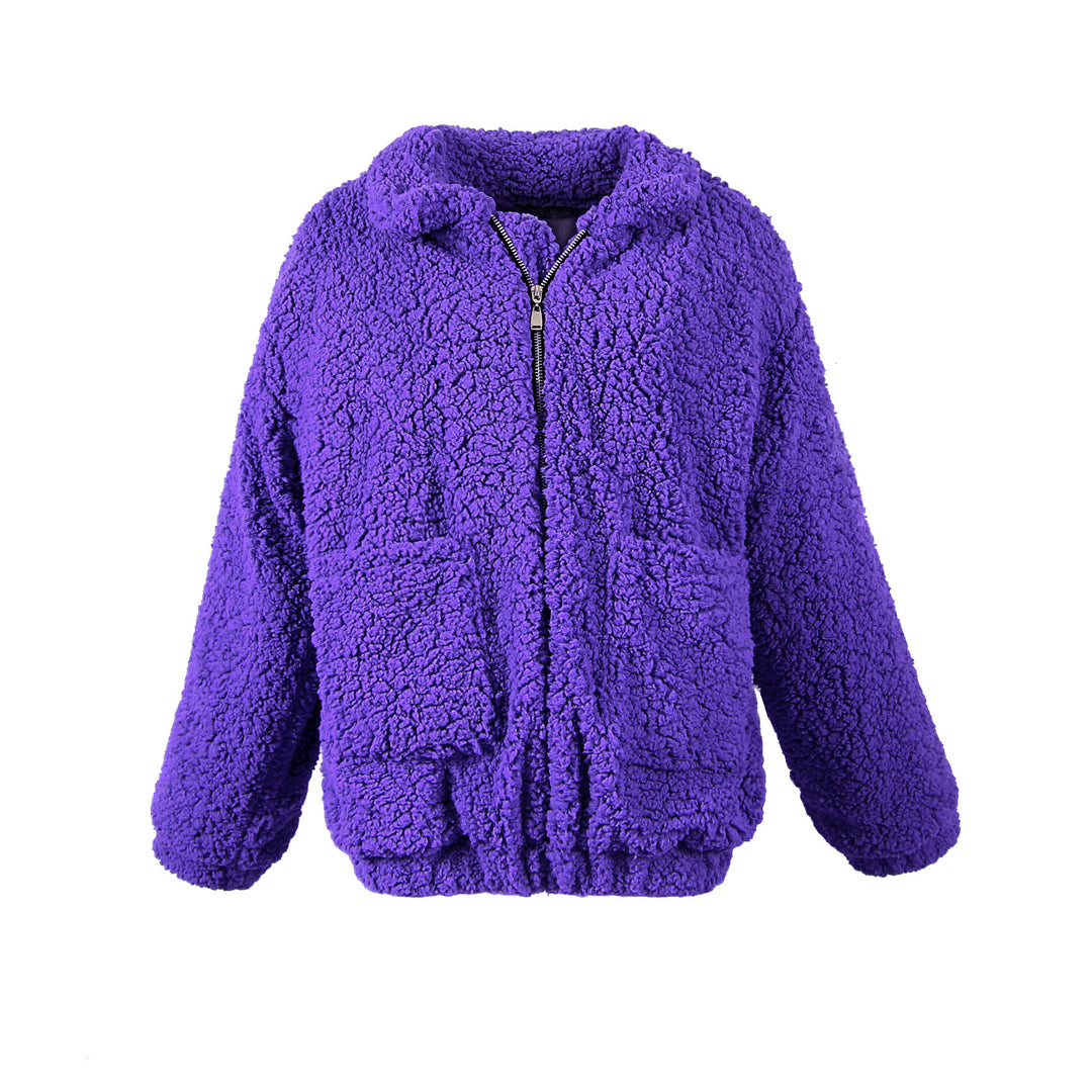 Damen Kuschelige Fleecejacke mit Reißverschluss EB
