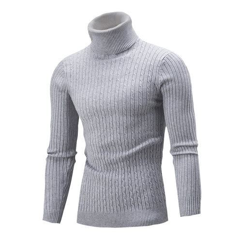 Herren Rollkragenpullover aus hochwertiger Strickware mit strukturiertem Design EB