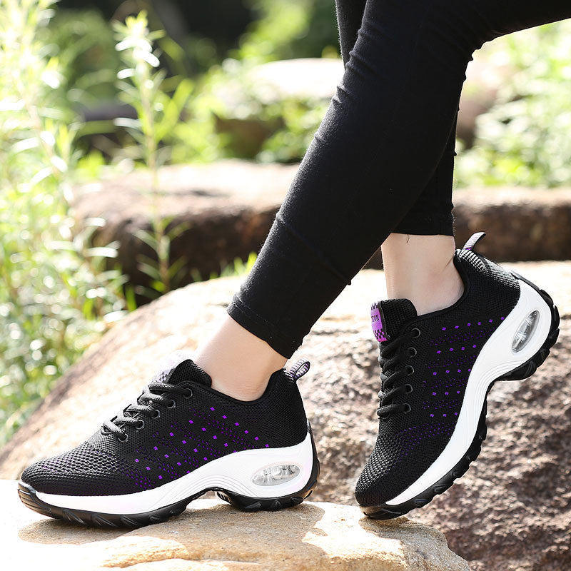 Damen Sportliche Lauf-Sneaker mit dämpfender Sohle und atmungsaktivem Obermaterial EB